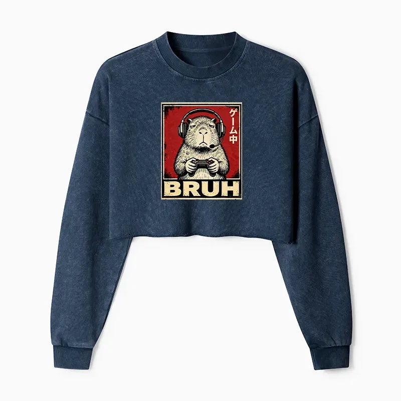 washed capybara sweatshirt on sale