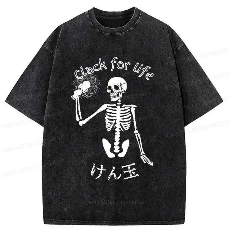 Kyoto Lion Kendama Washed T-Shirt Gift Idea