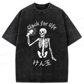 Kyoto Lion Kendama Washed T-Shirt Gift Idea