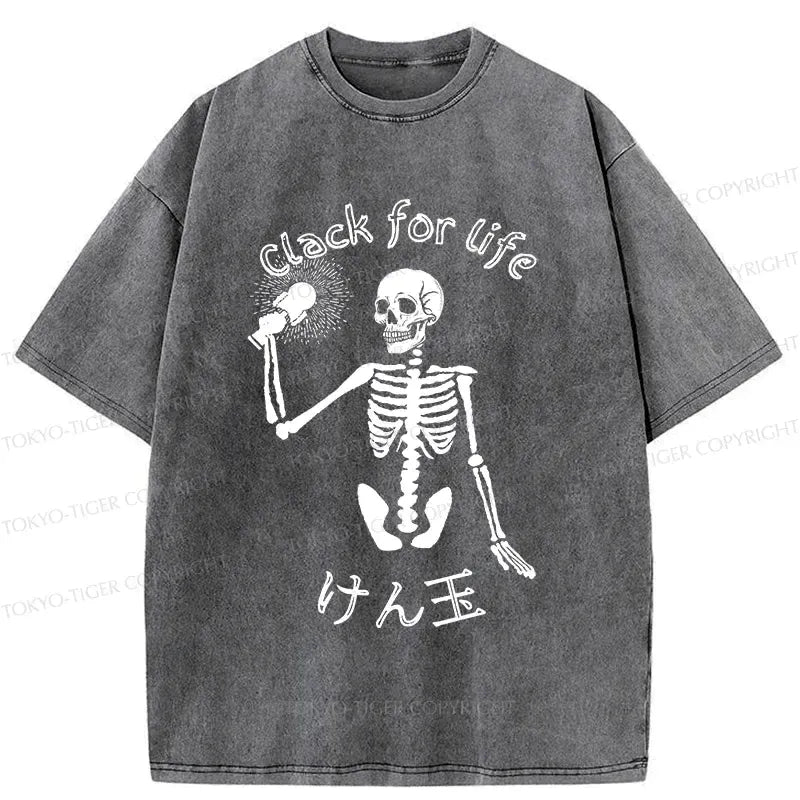 Vintage Skeleton Playing Kendama T-Shirt