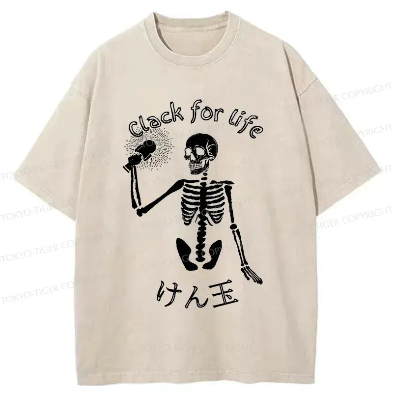 Vintage Skeleton Playing Kendama T-Shirt