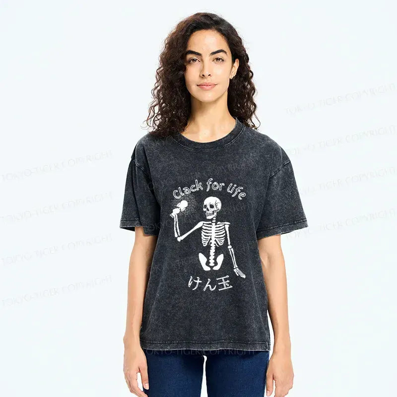 Japanese Streetwear Skeleton Kendama T-Shirt