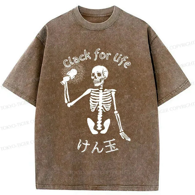 Japanese Streetwear Skeleton Kendama T-Shirt