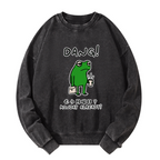 japanese vintage washed sweatshirt unisex