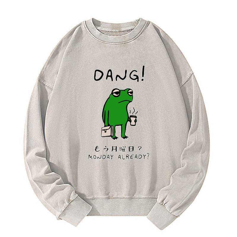 funny monday mood kyoto lion sweatshirt