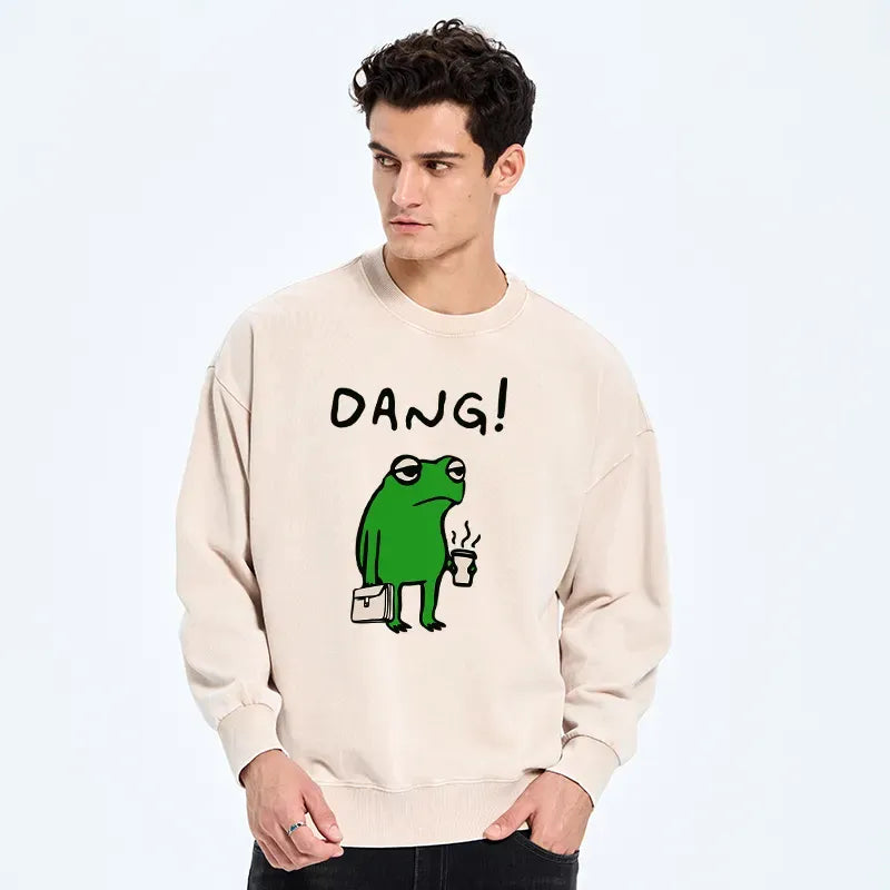 Kyoto-Lion Is It Already Monday Washed Sweatshirt