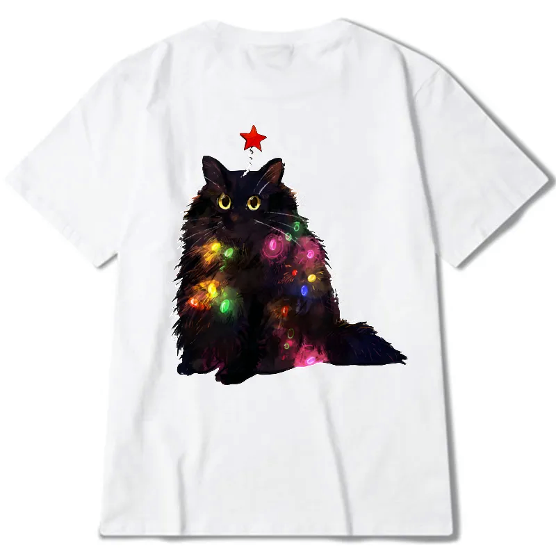 japanese cat christmas t-shirt gift idea