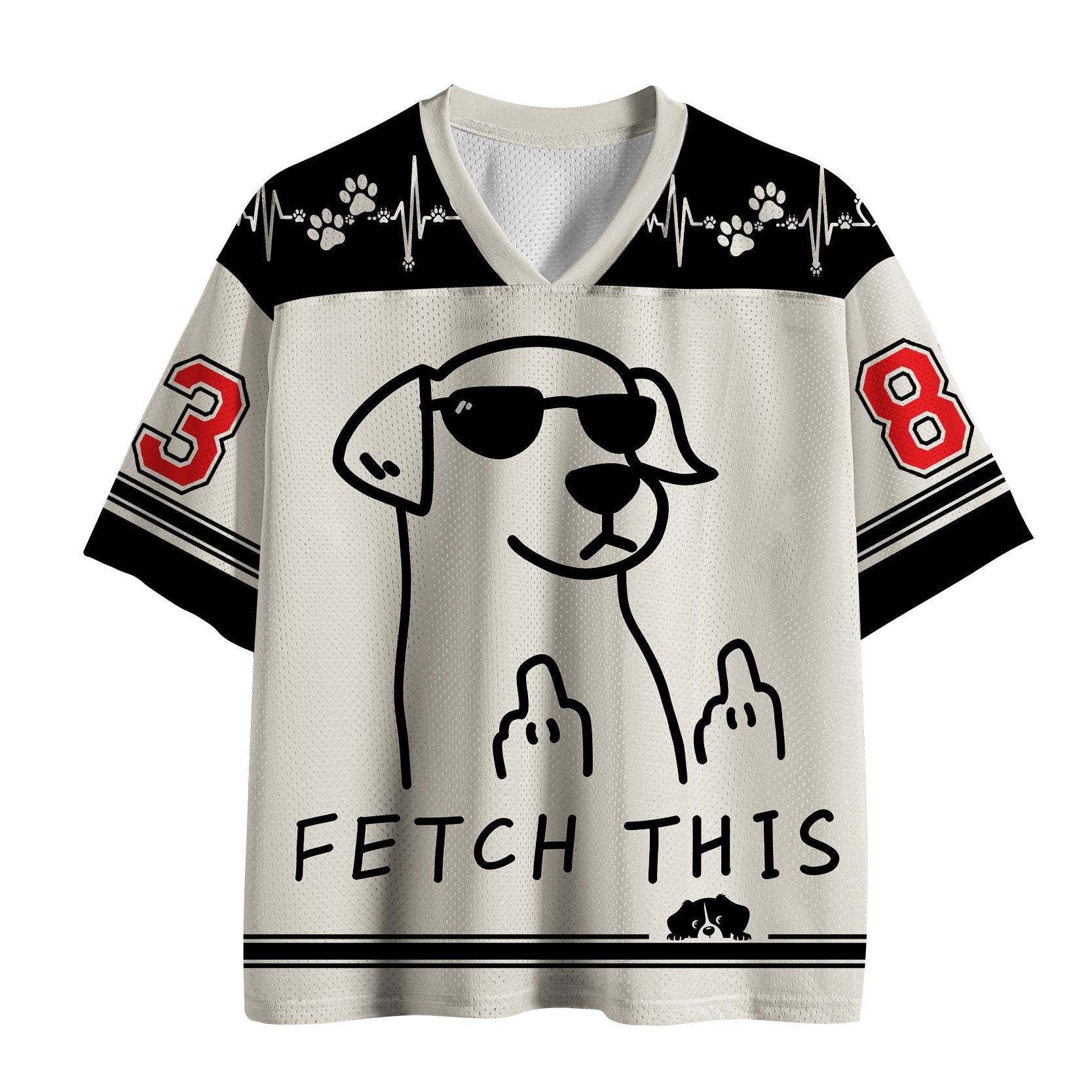 Funny Dog Mesh Jersey for Summer