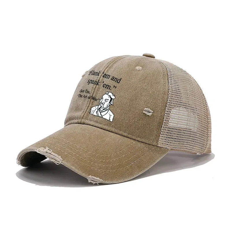 vintage traditional motif cap daily wear