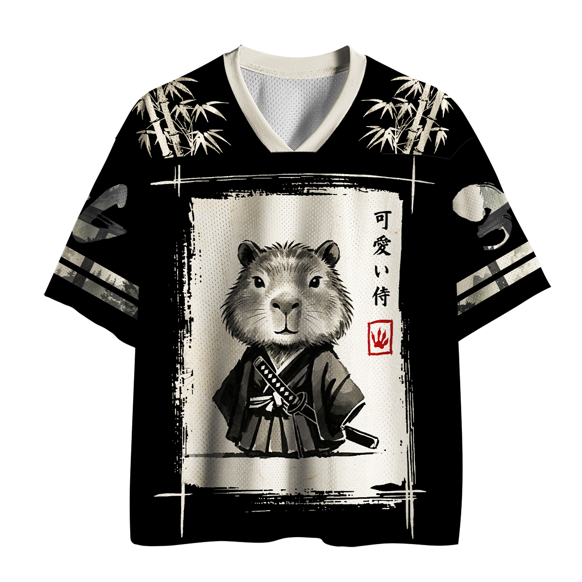 Kyoto-Lion Chonky Samurai Capybara Mesh Jersey