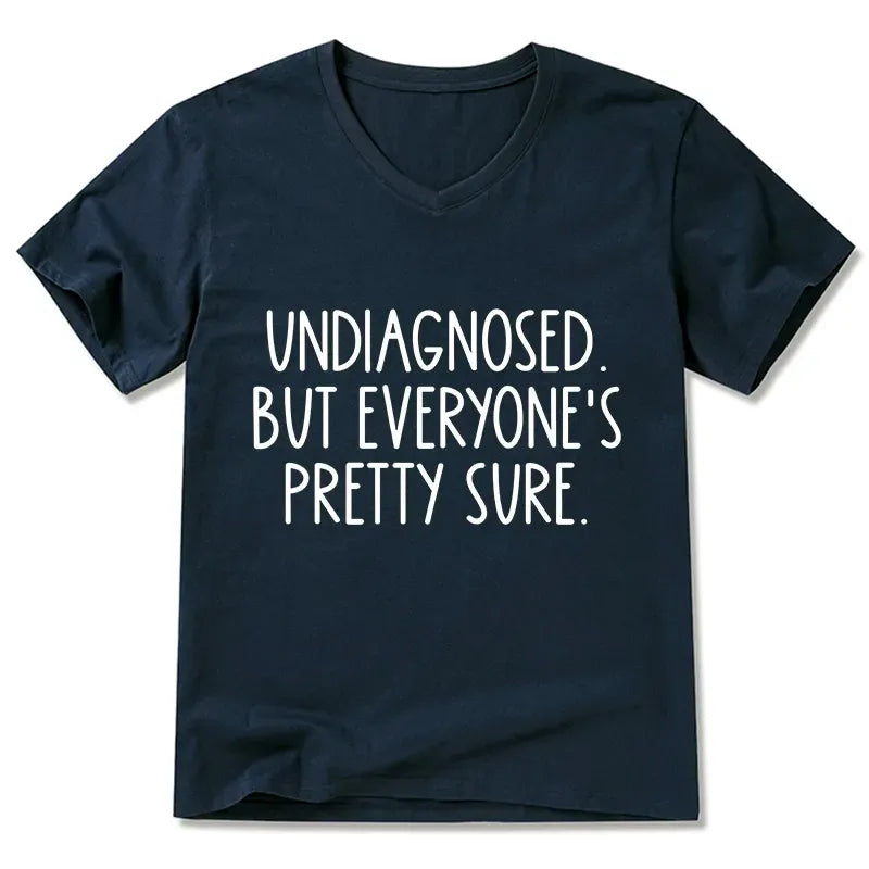 Funny Japanese V-Neck T-Shirt for Daily Wear