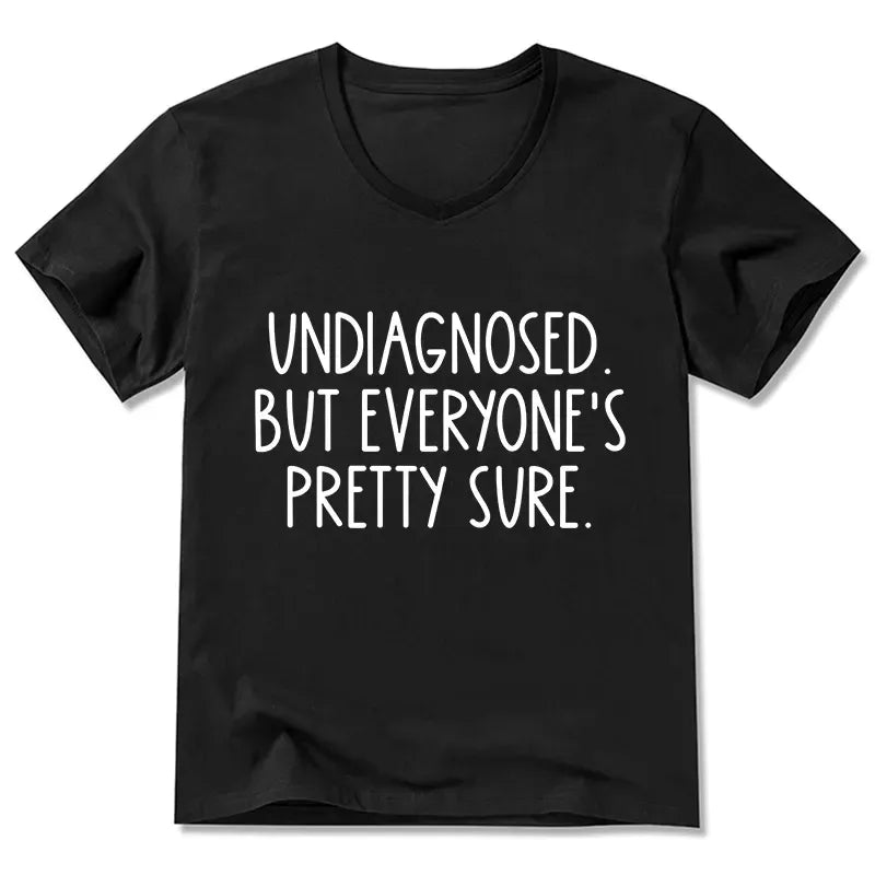 Funny Japanese V-Neck T-Shirt for Daily Wear