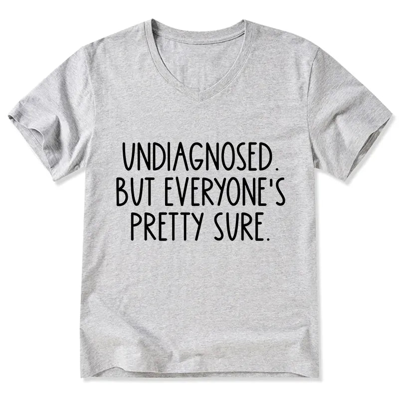 Funny Japanese V-Neck T-Shirt for Daily Wear