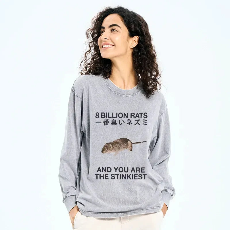 stinkiest rat long sleeve t-shirt