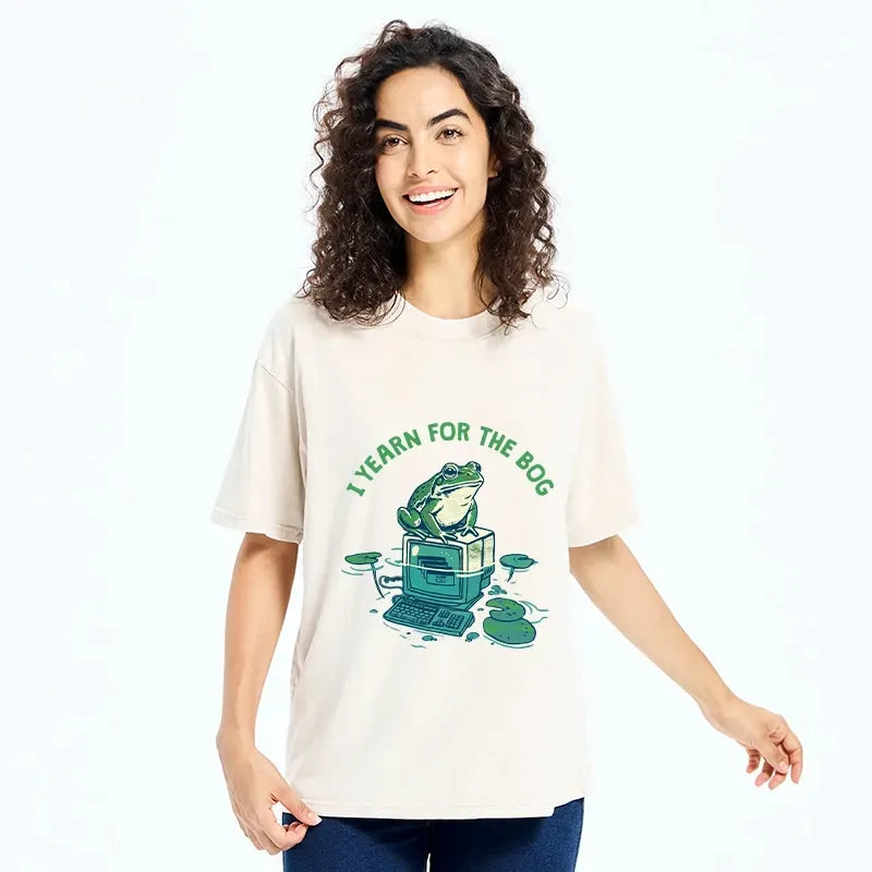 funny office frog t-shirt for daily wear