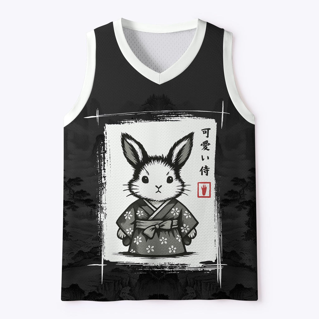Ukiyo-e Style Mesh Tank Top for Summer