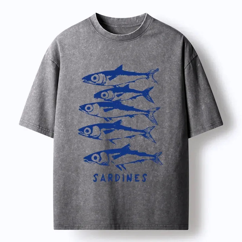 japanese linocut tee for daily wear