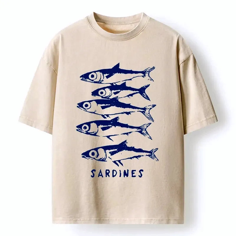 washed blue white t-shirt for summer