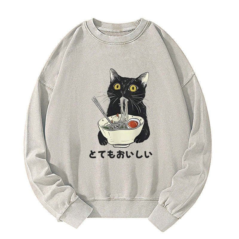 kyoto lion washed sweatshirt for daily wear