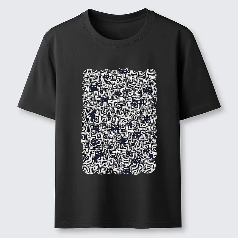 Unisex Classic Cat Tee for Daily Wear