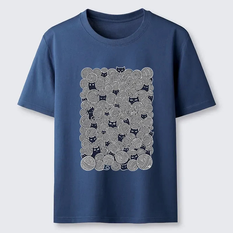 Unisex Classic Cat Tee for Daily Wear
