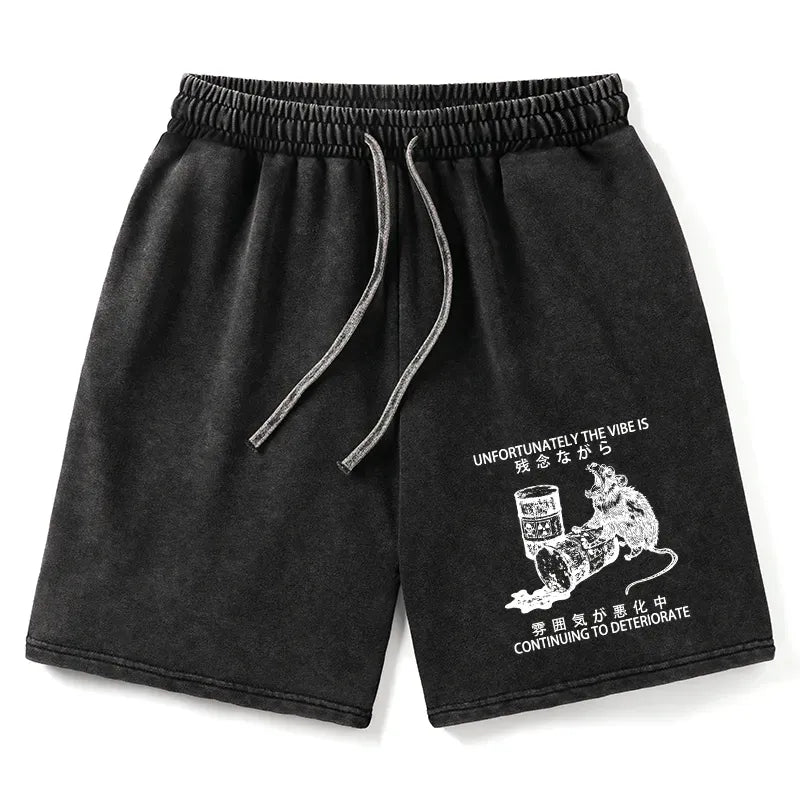Japanese vintage style unisex shorts