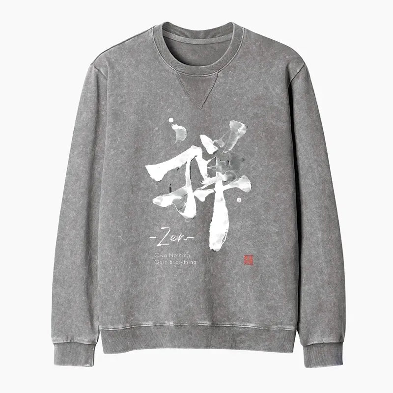 Japanese Zen Sweatshirt for Daily Wear