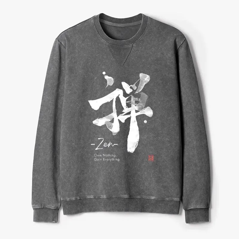 Japanese Zen Sweatshirt for Daily Wear