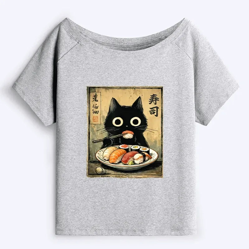 Japanese Streetwear Off Shoulder Top