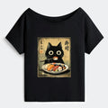 Vintage Japanese Sushi Cat T-Shirt