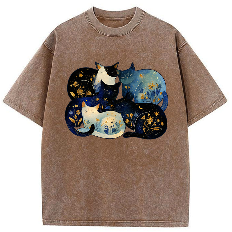 Washed Unisex Cotton T-Shirt for Summer