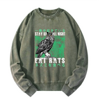 japanese owl sweatshirt for daily wear