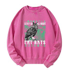 Kyoto-Lion Owls Prey On Rats At Night Washed Sweatshirt