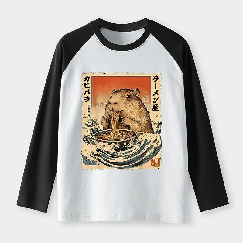Vintage Kyoto Lion Raglan for Daily Wear