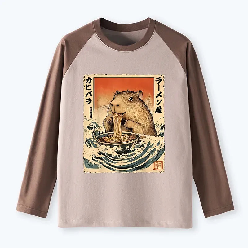 Vintage Kyoto Lion Raglan for Daily Wear