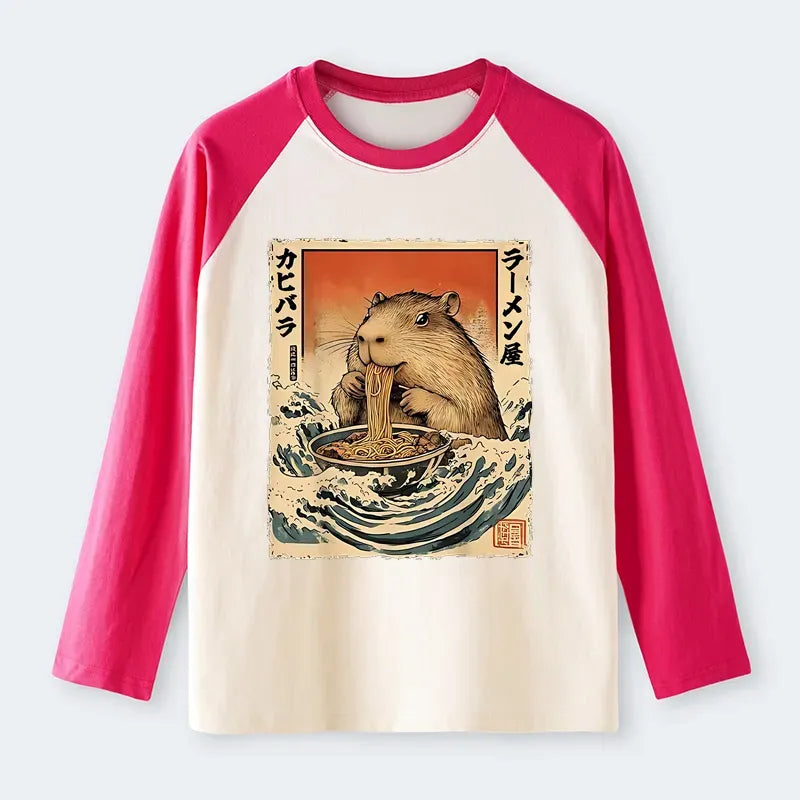 Vintage Kyoto Lion Raglan for Daily Wear