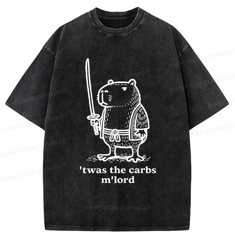 Kyoto-Lion Obese Capybara Washed T-Shirt