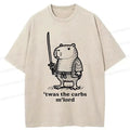 Funny Capybara Cotton T-Shirt for Summer