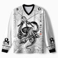 Kyoto-Lion Samurai Octopus Warrior Paneled Long Sleeve Jersey