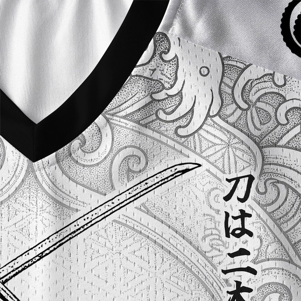 Kyoto-Lion Samurai Octopus Warrior Paneled Long Sleeve Jersey