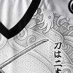 Kyoto-Lion Samurai Octopus Warrior Paneled Long Sleeve Jersey