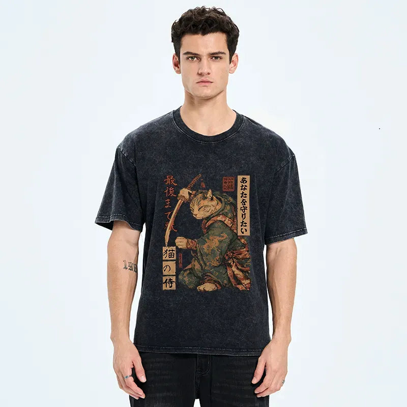 Unisex Japanese Cat T-Shirt Gift Idea
