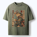 Retro Funny Cat Tee for Daily Wear