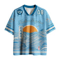 Japanese Waves Mesh Jersey for Daily Wear