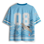 Japanese Waves Mesh Jersey for Daily Wear