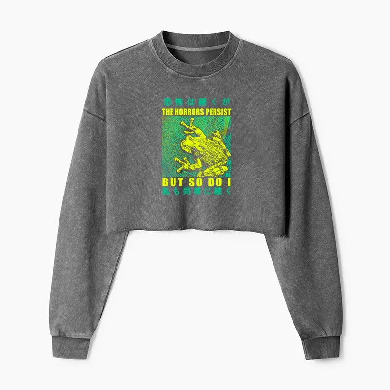 Retro Frog Sweatshirt for Daily Wear