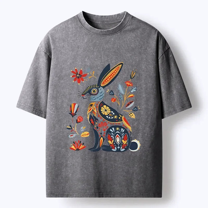 Vintage Washed T-Shirt for Streetwear Summer