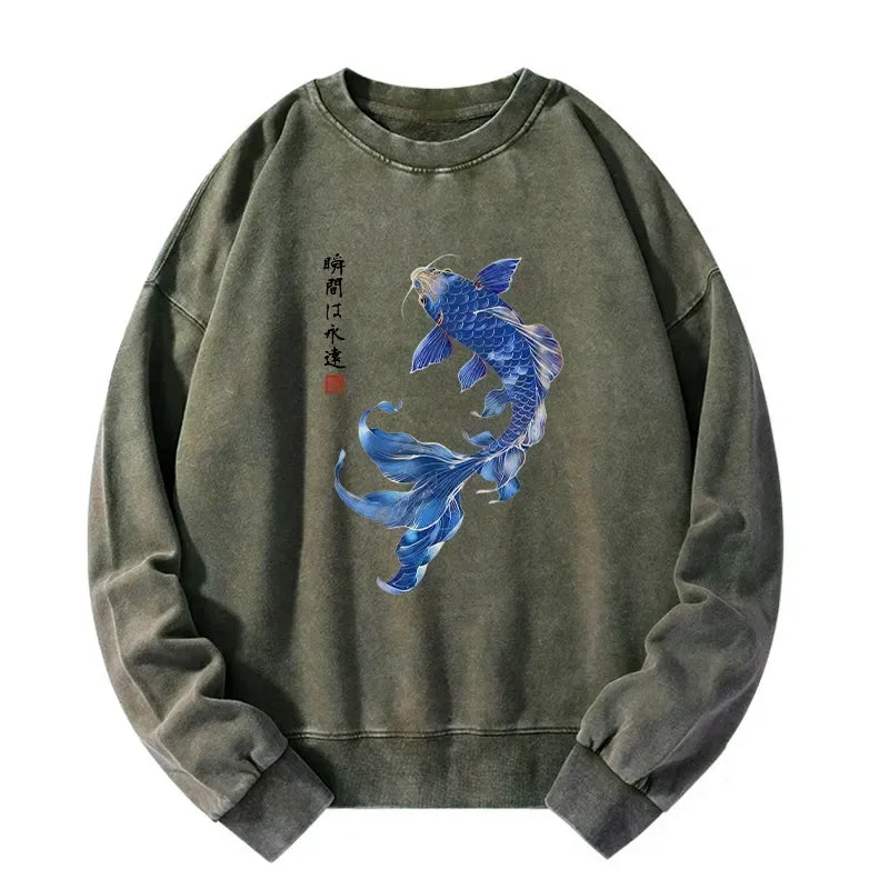 Lucky Koi Fish Sweatshirt Gift for Him