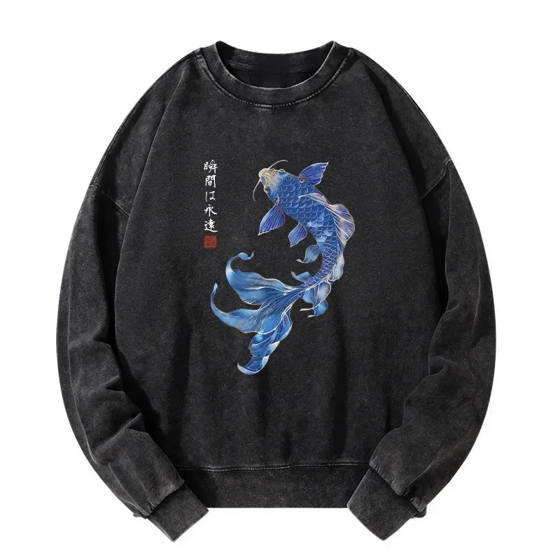 Lucky Koi Fish Sweatshirt Gift for Him