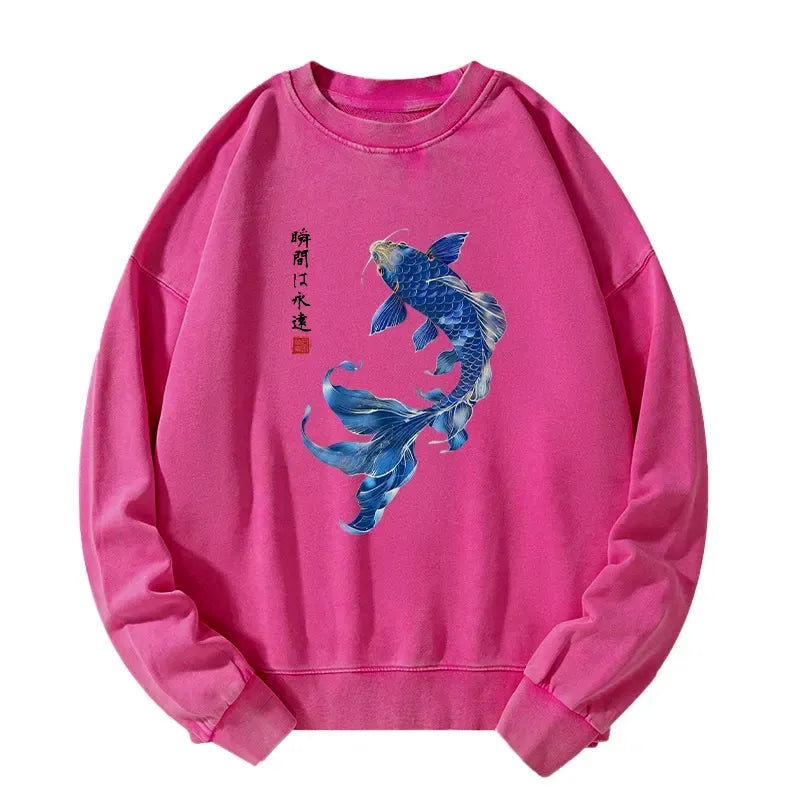Lucky Koi Fish Sweatshirt Gift for Him